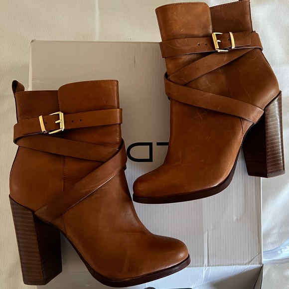 ALDO Leather Ankle Boots - High Heel, Size US 6 - Picture 1 of 7
